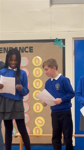 Year 6 brought the celebration assembly to a close with a beautifully calm nature poem. | Our Lady of the Rosary Catholic Primary School and Rainbows Nursery | Facebook