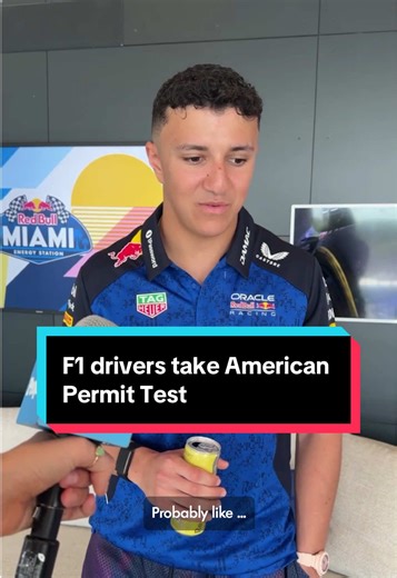 They know how to get behind the wheel but do they know the rules of the road? 👀We're giving #F1 drivers the American #permittest.