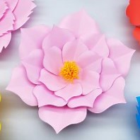 3.4K views · 201 reactions | Wedding decoration ideas with giant flower making very easy instruction step by step at home. #OrigamiFlower #HomeDecor #handmade | Origami Art & Crafts | Facebook