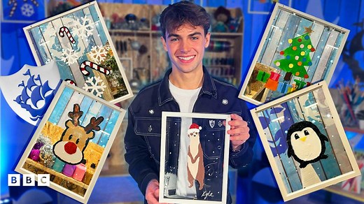 Create Christmas window stickers with Kyle Thomas!