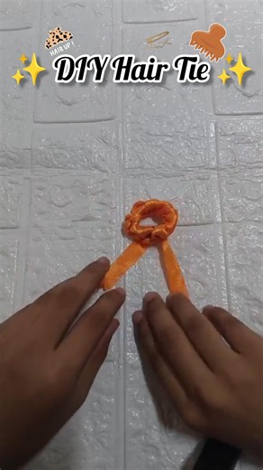DIY Hair Tie 🎀 Easy Ribbon Hair Tie #shorts