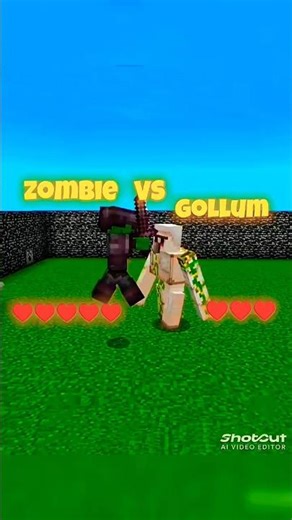 “Netherite Zombie vs Iron Golem 😱 Who Wins?!” #trending #minecraft