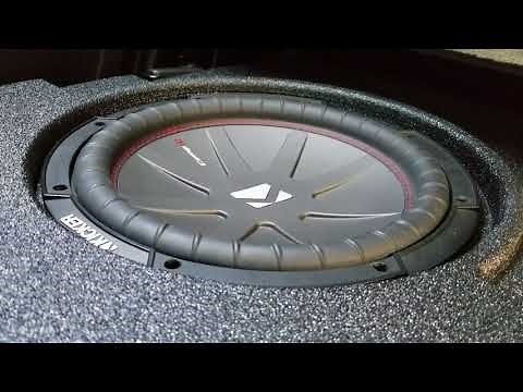Kicker Comp R 12s flexing in a quad cab ram