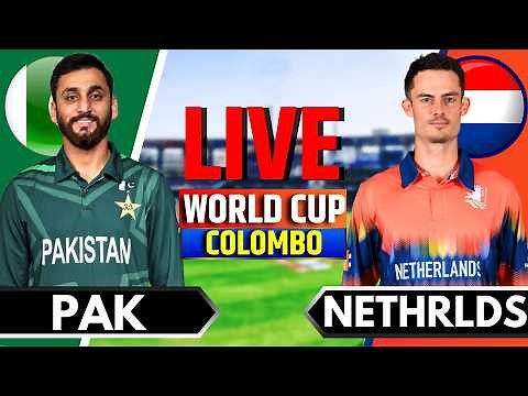 🔴Live: Pakistan vs Netherlands, T20 World Cup Match 1 | Live Cricket Match Today | PAK vs NED Live