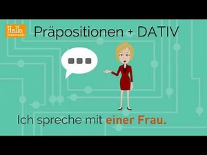 Learn German through dialogues / Lesson 57 / Prepositions followed by the dative case