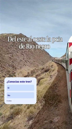 Viaje en tren en la Patagonia argentina