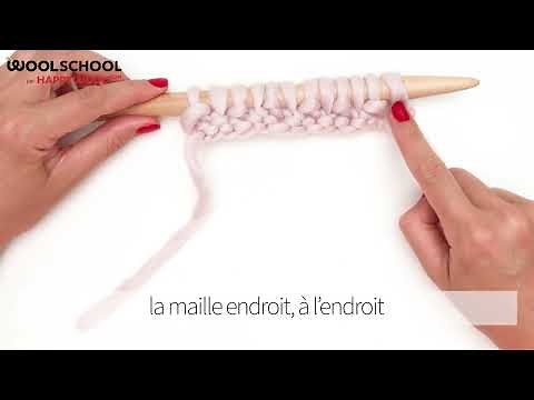 Apprendre le point de blé facile (Tuto tricot facile)