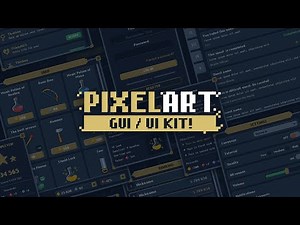 Pixel Art GUI / UI Kit - over 400 PNG + 151 icons!