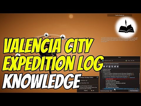 Valencia City Expedition Log Knowledge - Black Desert Online
