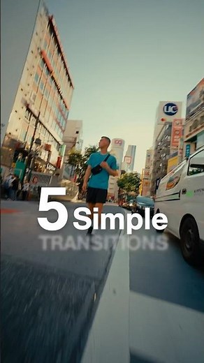 5 Simple Transitions💫 #tutorial #transitions #incamera #editing #filmmaking