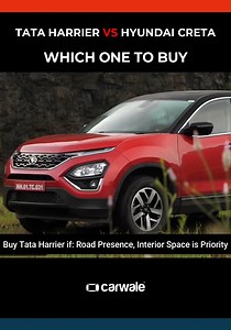 Two of the major players in the mid-sized SUV segment are the Hyundai Creta and the Tata Harrier. The former is the car that took the segment to its current height while the Harrier represents Tata’s most comprehensive effort in terms of moving up the ladder with a premium car. These two cars represent the two lines of the segment and here is how they take the fight to each other. Watch the full video on CarWale YouTube Channel: https://bit.ly/3uYdtyv Want to know more about it? Why go elsewhere