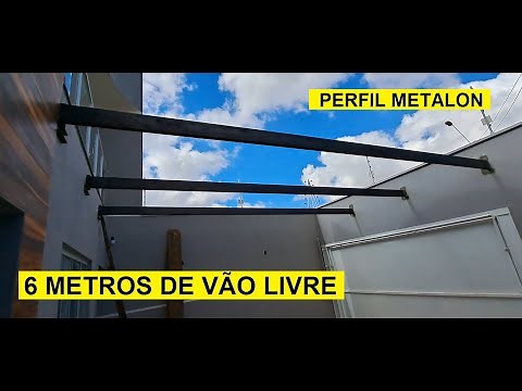 6-meter clear span roof with METALON profile.