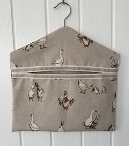 Handmade Peg Bag: Duck Fabric, Hanging Clothes Peg Storage - Etsy