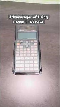 Advanatages of Using Canon F-789SGA #enginerdmath #fyp #canonf789sga