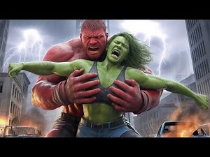 RED HULK VS SHE-HULK: Unstoppable Force vs Immovable Strength | World And Wild