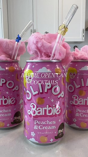 Barbie Peaches and Cream Open Can Cocktail Tutorial