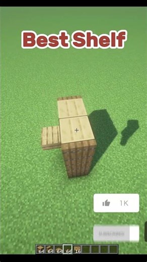 Minecraft Best Shelf Build!🚪🗂️#shorts