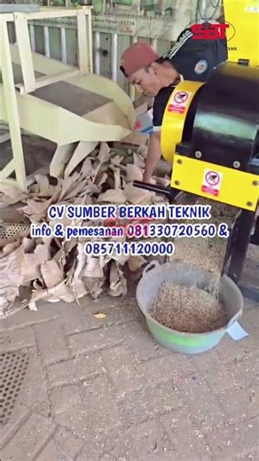 UJI COBA GILING POHON DAUN PISANG Mesin Cacah Giling Serbaguna Tipe 20 Roda 2 Kecil Kirim #Jombang
