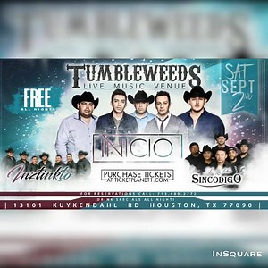 3 comments | Tonight The place to be here at Tumbleweeds Music Venue .. Have a few Free Tickets avail on www.ticketplanet1.com or 10$ donation for Flood victims ... | Tumbleweeds Music Venue | Facebook