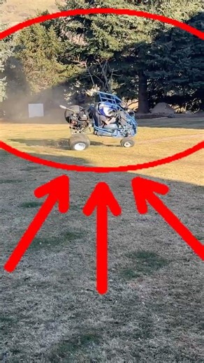 Go-Kart Roll Over… so glad Bentley had the roll cage!