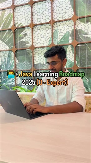 Santosh Mishra on Instagram: "🚀 Want to learn Java from scratch & land your dream tech job? Here's your complete Java roadmap from ZERO to EXPERT — no fluff, just what actually works. ✅ 💻 Whether you're aiming for product-based companies or cracking placements, Java is the foundation that never fails. 🔹 Start with core concepts: Variables, Loops, OOPs, Collections 🔹 Move to DSA in Java: Arrays, Recursion, LinkedLists, Trees, Graphs 🔹 Build Projects: Console + GUI + Backend Projects 🔹 Pract