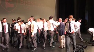 Today we held a farewell assembly for one of Brentwood’s legends. After 38 years, Mr. John Allpress is retiring. The rugby club paid tribute to our kiwi with The Haka! #haka #newzealand #choosetobe #legend #kiwi #respect | Brentwood College School
