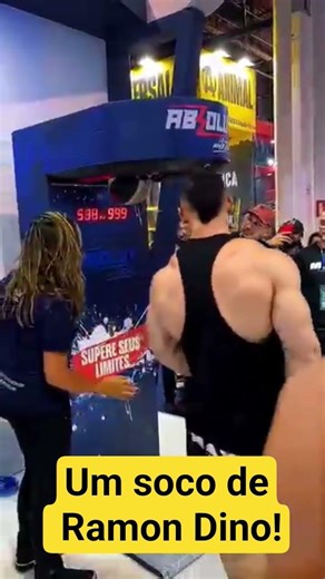 Qual a força do soco de Ramon Dino? #rap #bitelo #leostronda #memes #academia #humor #bodybuilding