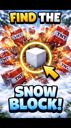 Only 1 Snow Block… Can You Spot It? ❄️