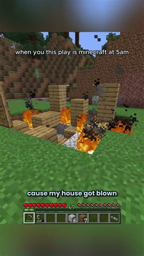 playing minecraft at 5am #minecraft #minecraftshorts #shorts
