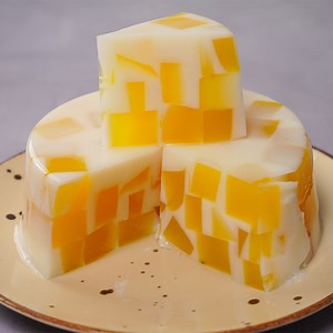 Mango Jello Milk Pudding | Easy No Bake Jelly Dessert Recipe | Yummy Recipes