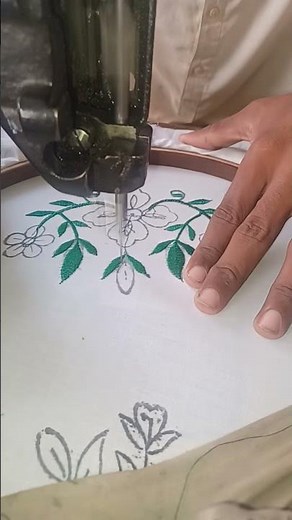 First Embroidery Project | Easy Machine Design Tutorial #shorts#viral #trending | Rizwan Ali Tv