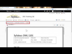 KSU Desire2Learn Student Overview