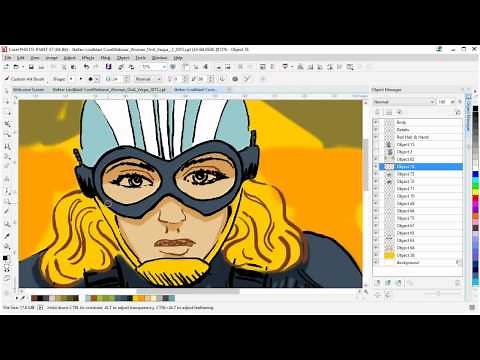 How to use Corel® PHOTO-PAINT™ X7 and a Wacom Tablet to draw an illustration
