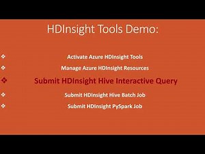HDInsight Tools for VSCode to support Hive Interactive, Hive Batch and PySpark