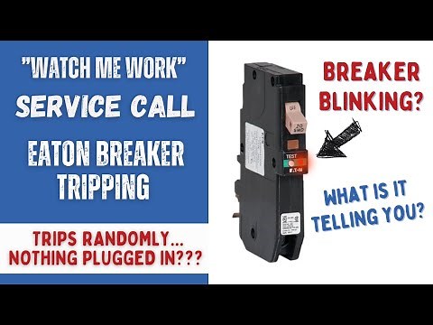 Eaton CH AFCI GFCI Breaker Tripping Randomly / Blinks Red and Gives Code #watchmework