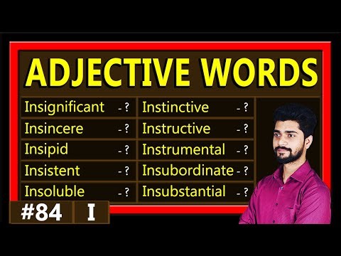 Adjective Vocabulary: Hindi Meaning & Pronunciation | 10 I Words | Page 84
