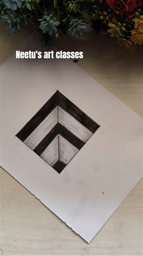 3d drawing easy ❤️💕 #shorts #shortsfeed #drawing #art