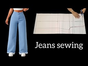 Sew Jeans at Home✂️ (Easy, for Beginners)💯
