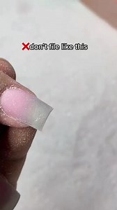 The best way to file your nails NB: You don't file your natural nails this way, file to rounded square #nailtips #nailtutorial #reelsviralシfb #dluxenails | Dluxenails
