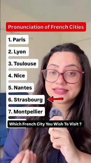 French cities’ pronunciation 🇫🇷