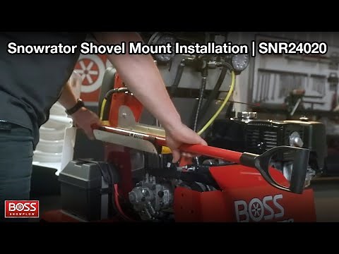 Snowrator Shovel Mount Installation - SNR24020 | BOSS Snowplow |