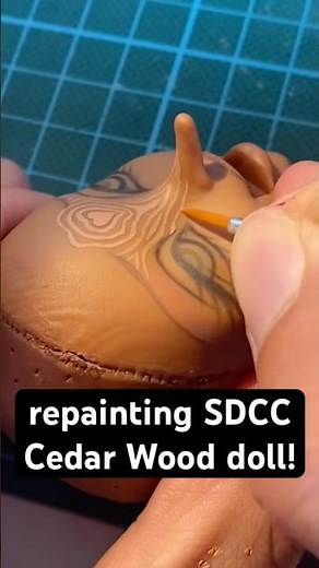 repainting my SDCC Cedar Wood doll! #everafterhigh #dollrepaint #monsterhigh #ooakdoll #customdoll