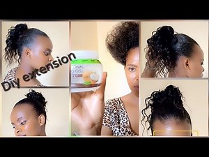 Simple Diy Hairstyles using styling Gel. how to apply gel on Natural Hair