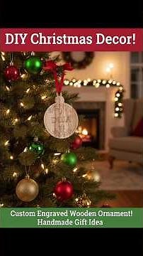 DIY Engraved Christmas Ornament: CNC Router Project! (Woodworking Holiday Gift)