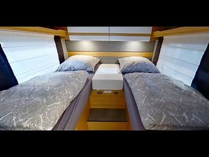 Motorhome hotel room: Dethleffs T 6812 EB Just 90 Edition 2021. Sleep like kings.