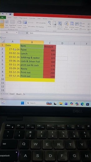 Freeze Row in Excel.