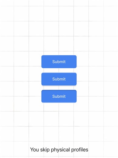 Why do most buttons feel off? You're adding shadows before understanding depth. Flat buttons sit at screen level - no edges needed. Raised buttons block light from above - top edge darkens, bottom edge glows. Inset buttons reverse this - light enters the well from below. Edges define the physics. Shadows just confirm what's already there. #UIDesign #DesignSystem #ButtonDesign #VisualHierarchy #DesignFundamentals