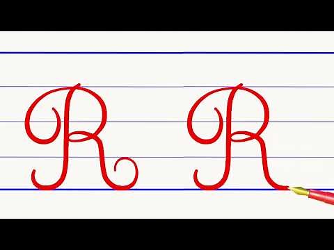 r majuscule cursive