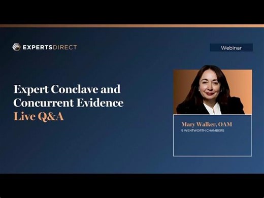 ExpertsDirect Webinar Series - feat. Mary Walker OAM | ExpertsDirect