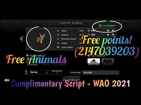 How to get free points and animals in WAO 2021